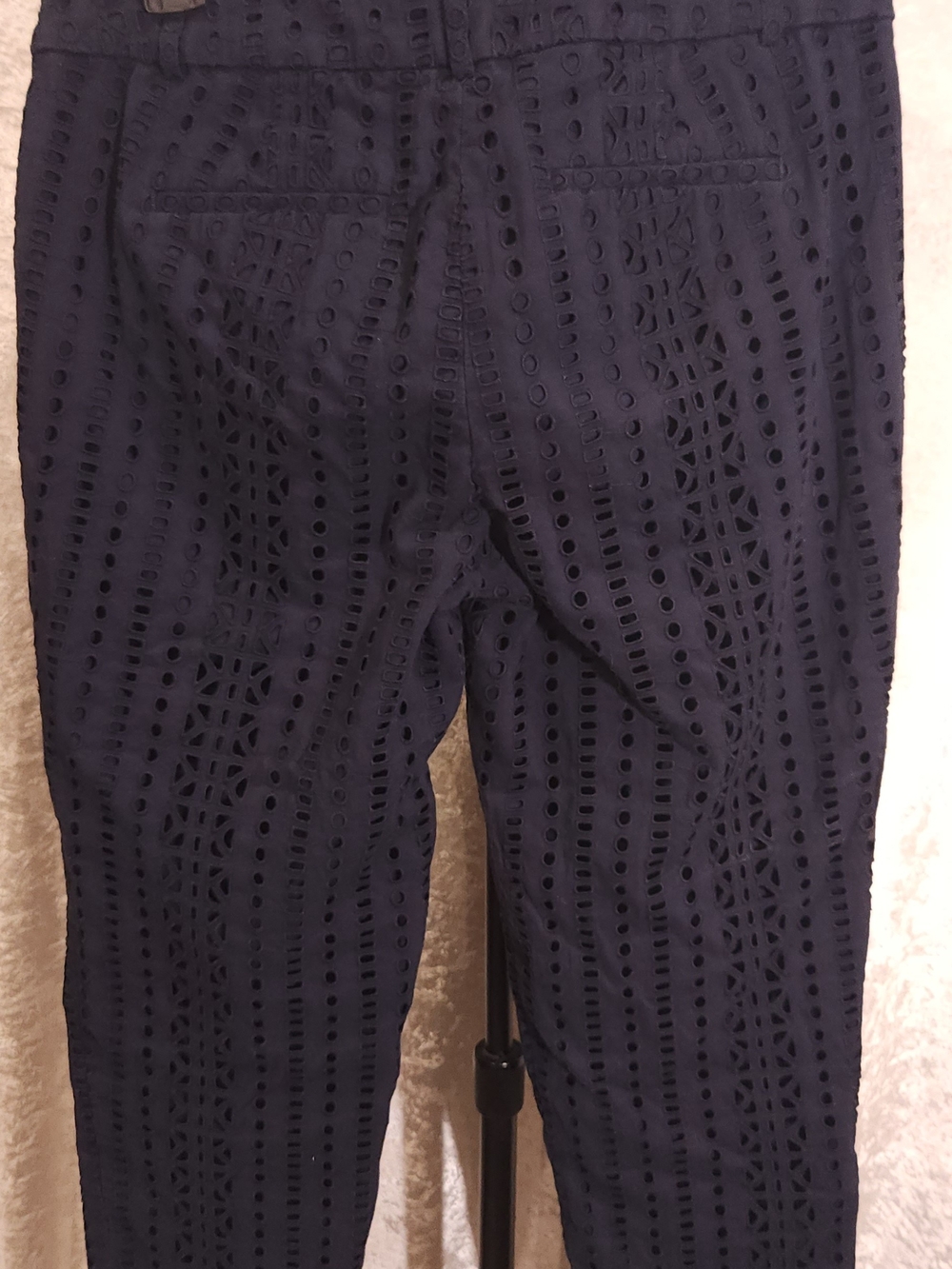 LOFT 2P Navy Eyelet Women’s Pants - Picture 3 of 6
